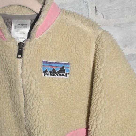 PATAGONIA Sherpa Well Loved Retro Baby Jacket Size 24 Months - Picture 3 of 5